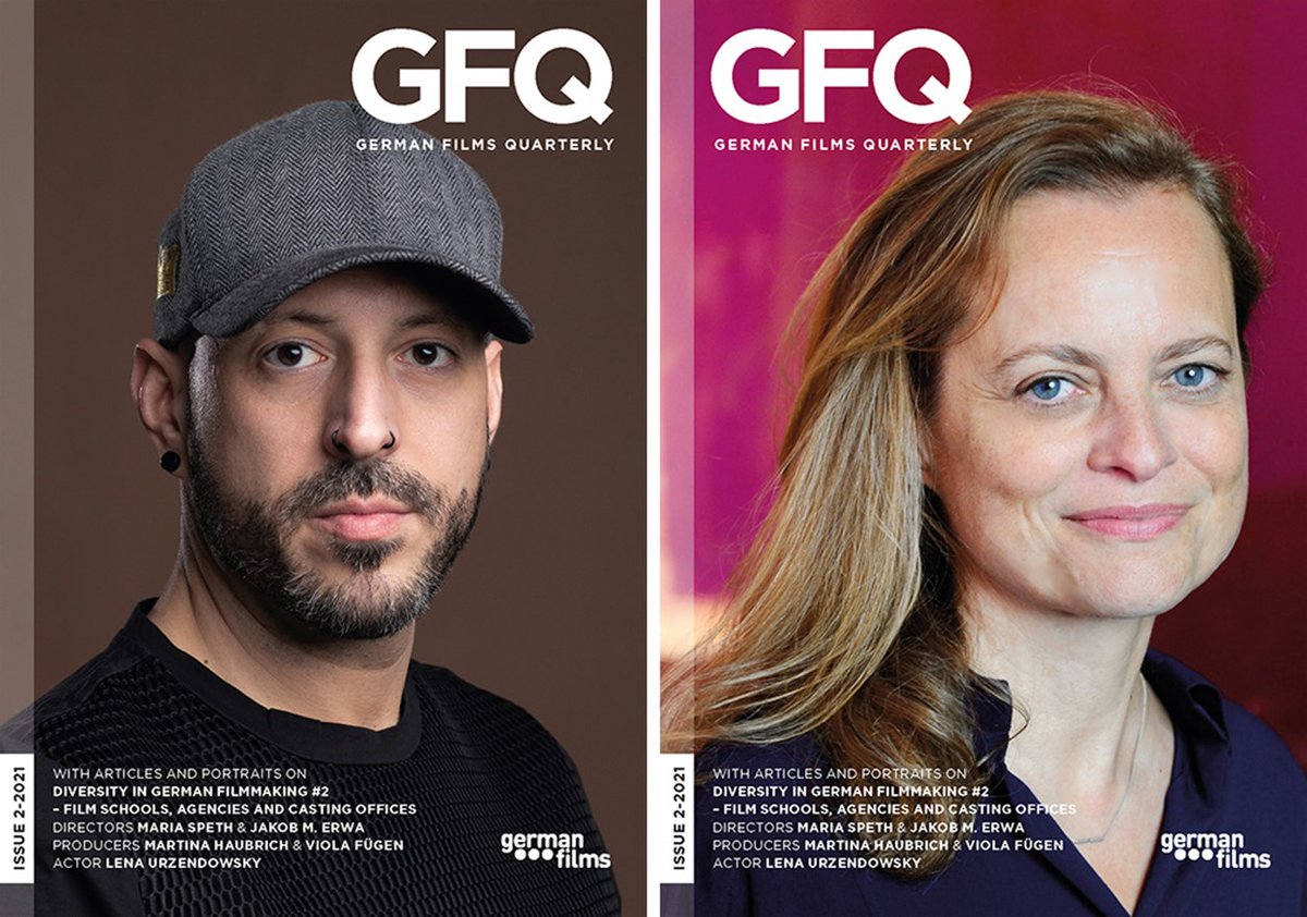German_Films's tweet photo. 👉👀GERMAN FILMS QUARTERLY 2-2021 is out now!
With portraits on actor Lena Urzendowsky, directors Maria Speth and Jakob M. Erwa as well as producers Martina Haubrich &amp; Viola Fügen. 
Download the mag here:💻https://t.co/NlGiooE0lH

#gfq #germanfilmsquarterly #germanfilms https://t.co/Uu3I8k4bTp