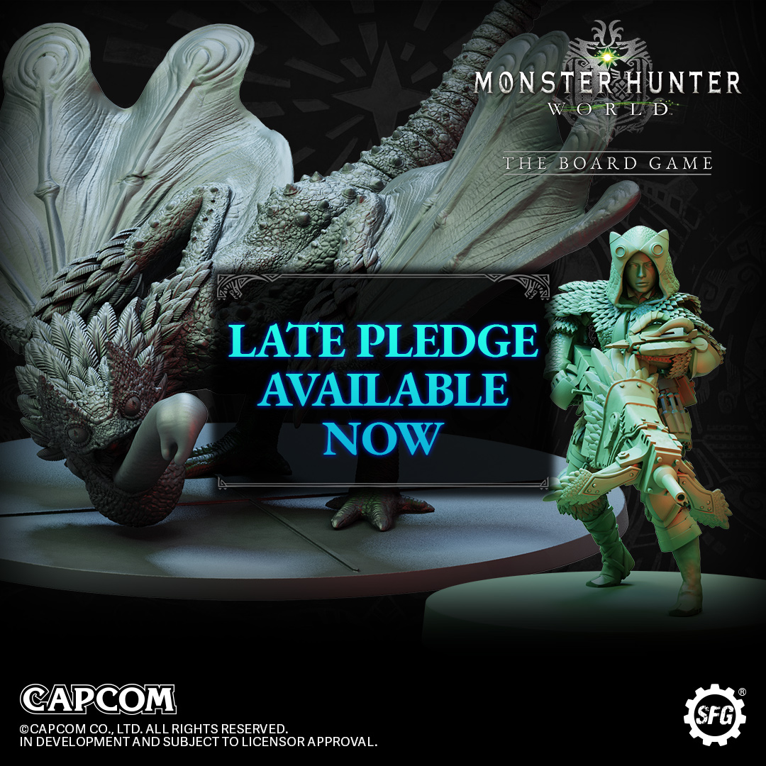 Monster Hunter World The Board Game All-In Pledge Kickstarter
