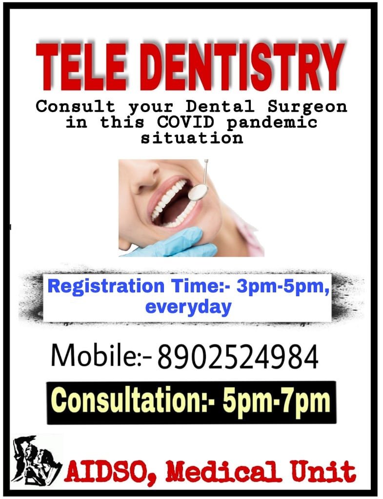 #TELEDENTISTRY
#AIDSOMEDICALUNIT