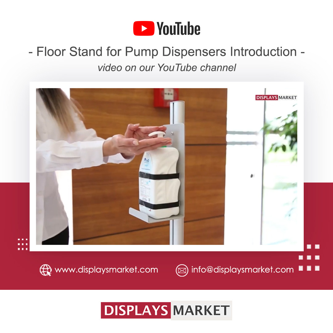 Displays_Market's tweet photo. Floor Stand for Pump Dispensers Introduction video on Displays Market YouTube channel
https://t.co/dWluxgKnV5
#handsanitizer #sanitizer #handsanitizers #dispenser #sanitizerdispenser #freedispenser #coronavirus #hygienicproducts #covidproducts #covidprevention #staysafe https://t.co/cADM2VVFTr