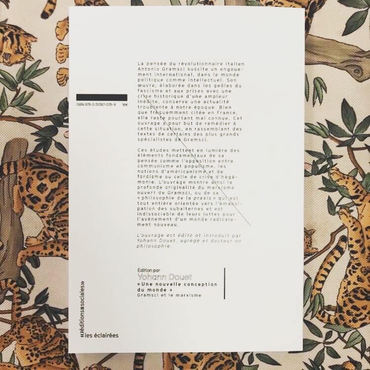 Ed_Sociales's tweet photo. EN LIBRAIRIE LE 11 JUIN
"Une nouvelle conception du monde". Gramsci et le marxisme
édité par @y_douet 
Ce livre rassemble des textes écrits par les plus grands spécialistes internationaux du révolutionnaire italien Antonio Gramsci. 
Couverture Luce Terrasson. 1/4 https://t.co/dQLmZPrvrh