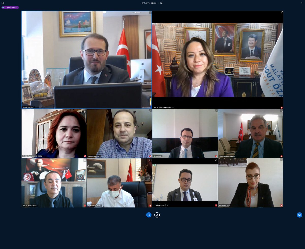 🔸<a href="/saglikbakanligi/">T.C. Sağlık Bakanlığı</a> Bakan Yardımcımız Sn. <a href="/suayipbirinci/">Doç. Dr. Şuayıp Birinci</a>, "<a href="/MTU_ozaledu/">Malatya Turgut Özal Üniversitesi</a> tarafından düzenlenen sağlıkta gelecek, dijital sağlık, akıllı hastanelerin sağlığa getirecekleri vizyon ana temalı kongrenin sağlığın tüm paydaşlarına da ufuk açacak izler bırakacağına inanıyorum."