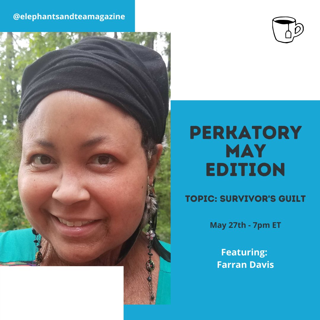 May Perkatory!

"Survivor's Guilt"

Brewing Tough Conversations to Help Each Other Face Cancer. 

Featured Speaker: <a href="/FarranHouse/">FarranLovesHouse</a> 

Our featured organization is <a href="/StupidCancer/">Stupid Cancer</a>.  

Register here: us02web.zoom.us/meeting/regist…