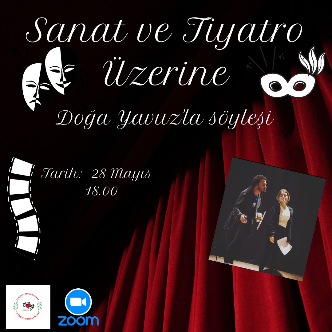 IsuTog's tweet photo. Harika bir etkinlik duyurusuyla geldik! 🎉

Tiyatro Eğitmeni Doğa Yavuz ile Sanat ve Tiyatro üzerine keyifli bir sohbet gerçekleştireceğiz 🎩
 
Katılım bağlantıları eğitim öncesinde aşağı bıraktığımız Telegram grubundan paylaşılacaktır📝

https://t.co/tvi7B0fLBq https://t.co/SdLFWxn63F