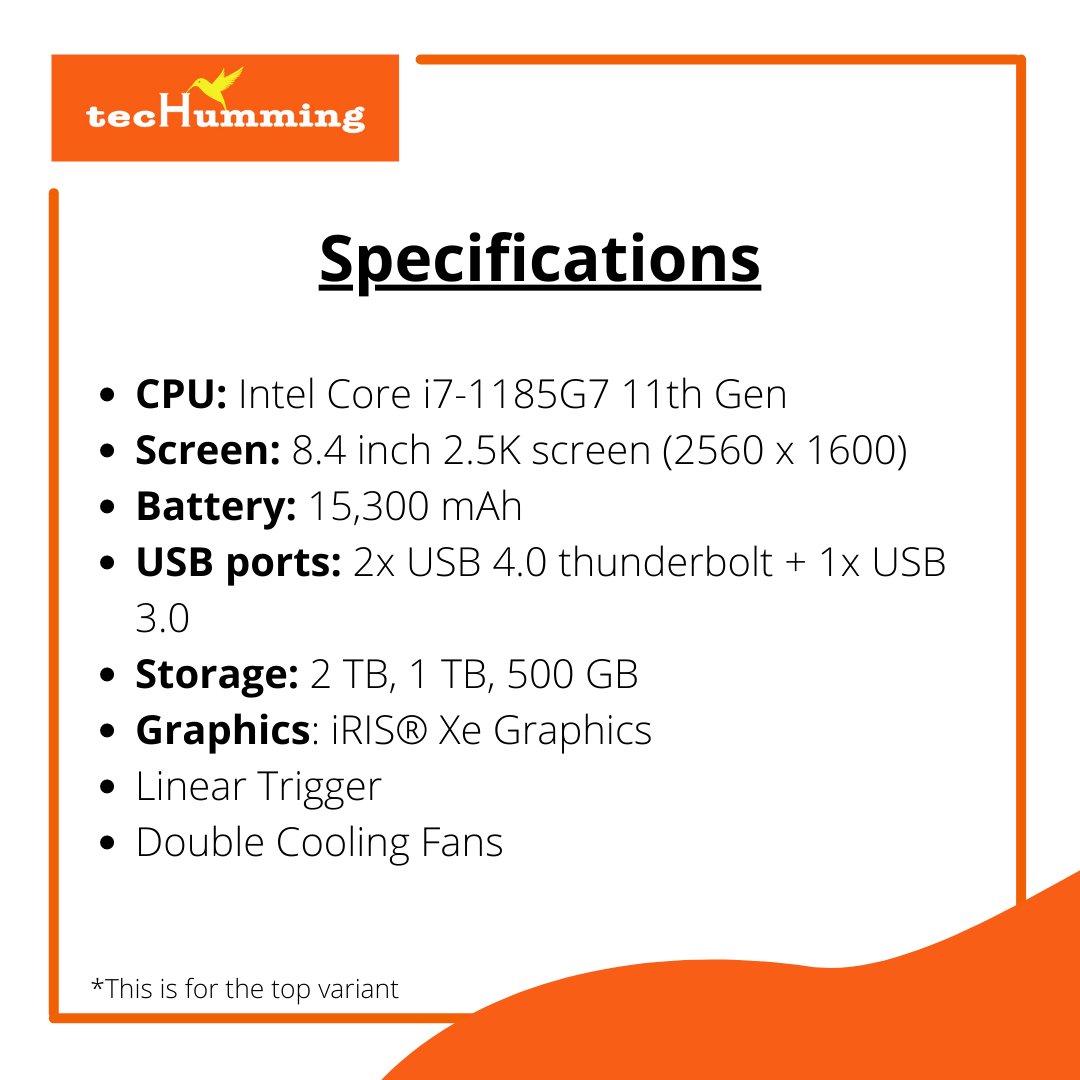 techumming's tweet image. Onexplayer by one notebook is now on indeigogo.

What do you think is the future of handheld consoles? Which is better dedicated console or handheld console? 
.
.
.
#onexplayer #handheldgaming #handheldconsole #handheldgamingconsole #futureofgaming #tencent #techumming