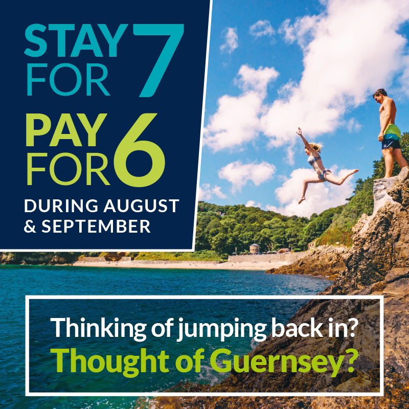 Time to book that summer break! We are offering 7 nights for 6*

Perfect for those looking for a walking holiday with something different.

Start planning your island adventure today! Book online at dukeofnormandie.com

*Offer available during August and September