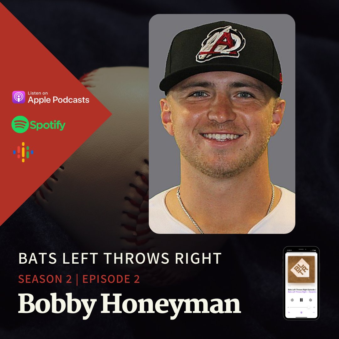 Bats Left Throws Right™ on Twitter "Episode 2 of Season 2 features BobbyHoneyman of the