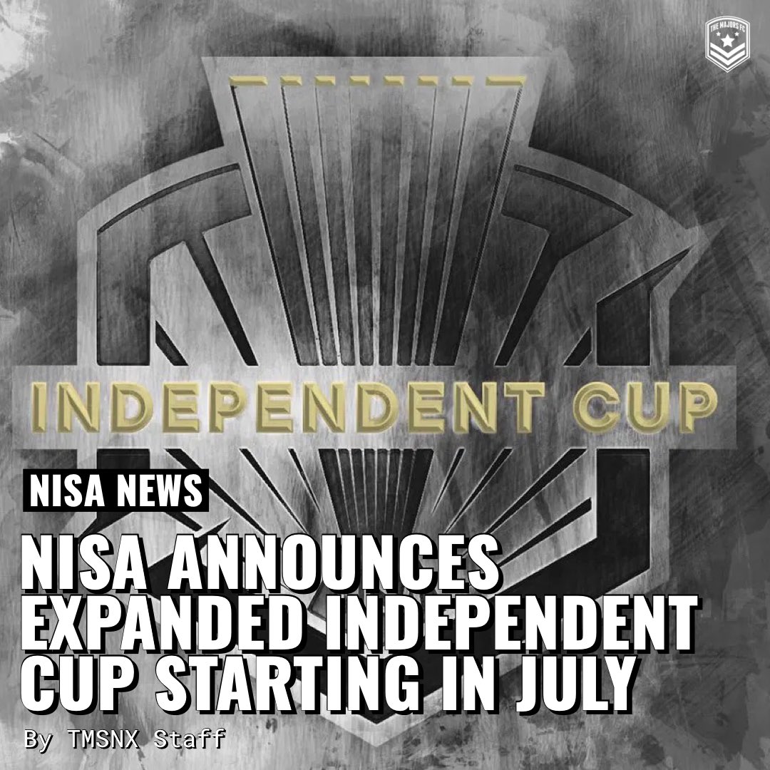 themajorssports's tweet photo. NISA announces expanded Independent Cup starting in July. β½οΈ
#NISAIndCup | #NISA
https://t.co/05YSGYpQIr https://t.co/N4ZelY9oWv