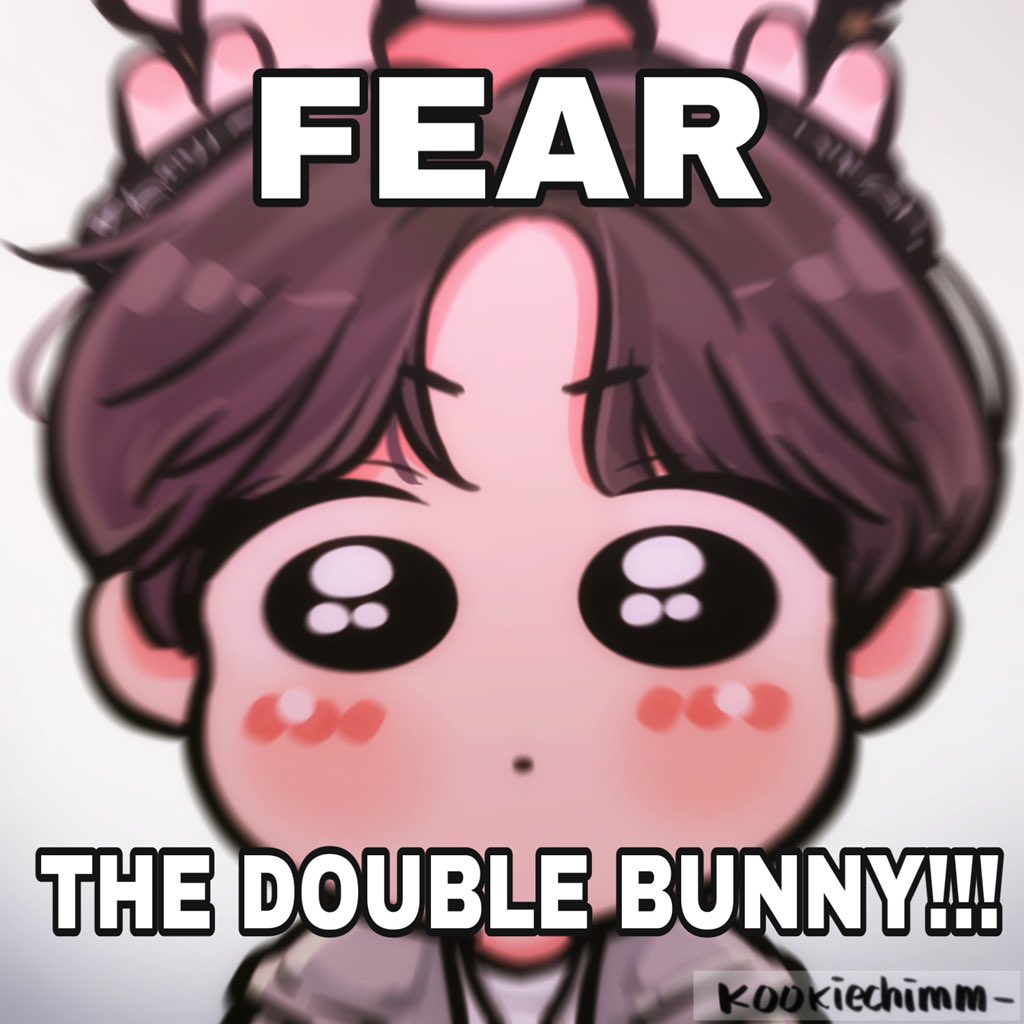 kookiechimm's tweet photo. ⚠️🐰DOUBLE BUNNY!!!🐰⚠️ https://t.co/HaeyKago8B