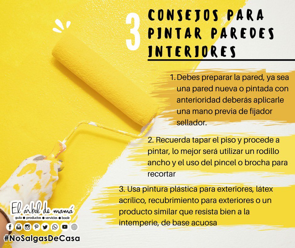 arbol_mama's tweet image. 🌸 Hoy te compartimos 3 consejos para pintar tus paredes del interior de tu hogar . 🏡 esperamos te sea de mucha utilidad. 🪣  
.
.
.
.
.
#ElÁrbolDeMamá #pintura #pintarparedes #pintarinteriores #consejosdepintura
#decoratuhogar #decoracióninteriores #FelizMiércolesATodos