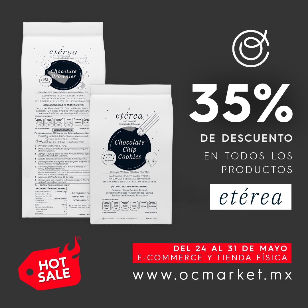 Promociones especiales por el Hot Sale válido hasta el 31 de Mayo 🔥

Visita ocmarket.mx 

Envíos gratis en compras de $999 pesos en adelante en CDMX y toda la República Mexicana