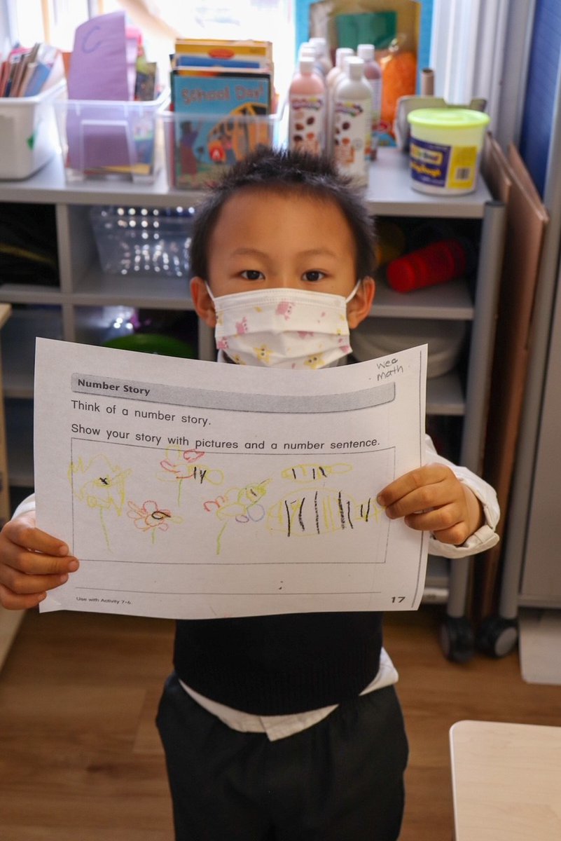 maclachlan_ca's tweet image. #ThrowbackThursday to before the break with some great in-class learning activities in Kindergarten! Students sharpened their math and art skills by creating their own cross-curricular number stories.
#InClassLearning #CrossCurricularLearning #RemaginingPossibilities