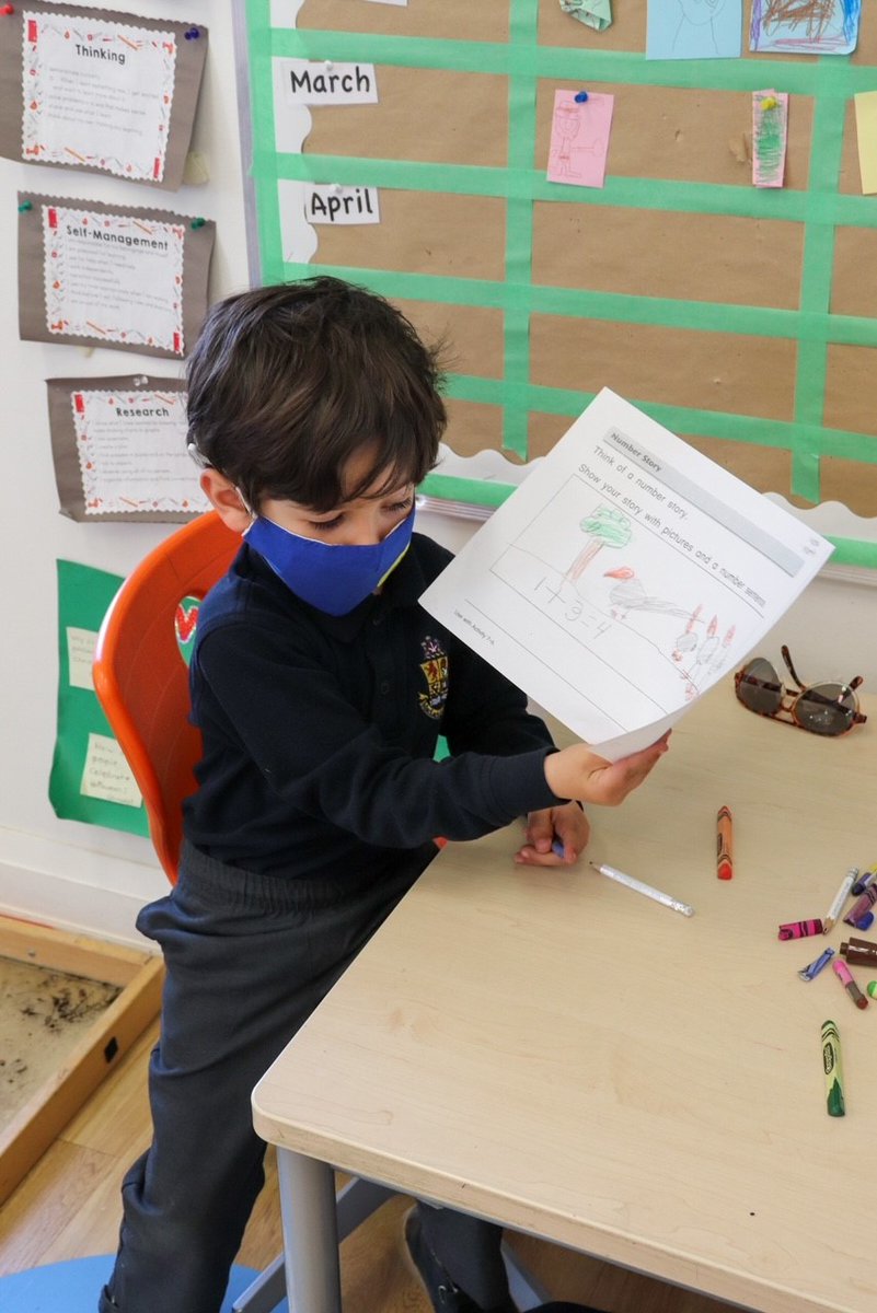 maclachlan_ca's tweet image. #ThrowbackThursday to before the break with some great in-class learning activities in Kindergarten! Students sharpened their math and art skills by creating their own cross-curricular number stories.
#InClassLearning #CrossCurricularLearning #RemaginingPossibilities
