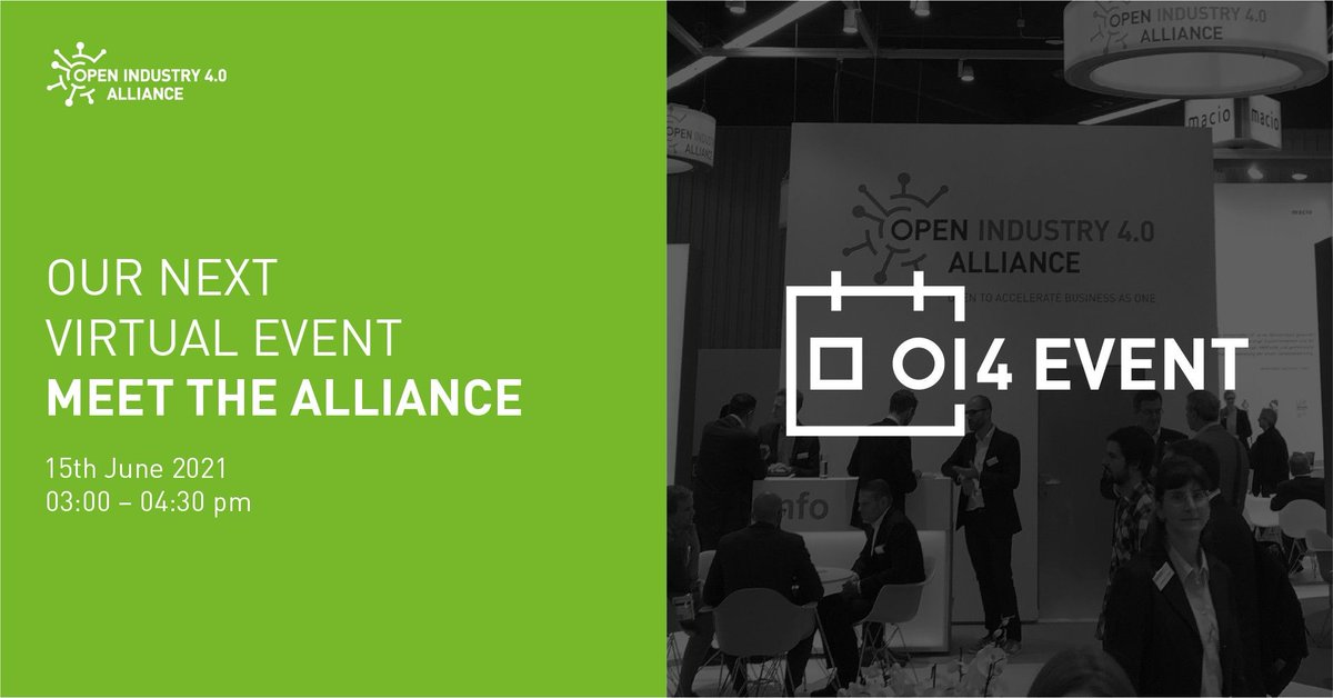 Open Industry 4.0 Alliance (@oi4alliance) on Twitter photo Who we are, why we are, and how we work? Speakers from <a href="/Endress_Hauser/">Endress+Hauser Group</a> and @ifmelectronicde will answer these and other questions. In addition, member companies will report on their membership.
When? 15th June, 15:00 CET
meet-the-alliance.openindustry4.com
#oi4alliance #oi4event #industrie40 Who we are, why we are, and how we work? Speakers from <a href="/Endress_Hauser/">Endress+Hauser Group</a> and @ifmelectronicde will answer these and other questions. In addition, member companies will report on their membership.
When? 15th June, 15:00 CET
meet-the-alliance.openindustry4.com
#oi4alliance #oi4event #industrie40