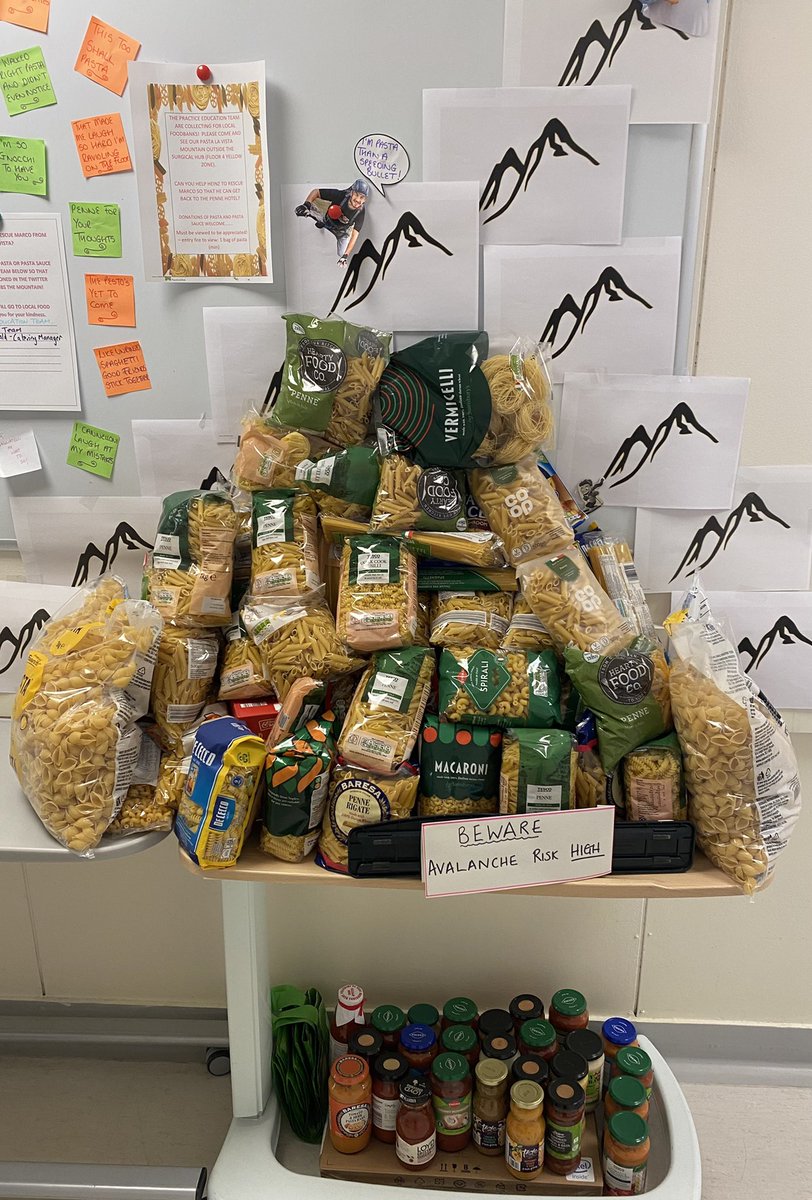 Laura Reid (@laura78reid) on Twitter photo Avalanche warning! Thank you to all who have contributed pasta and sauce and help Heinz in his quest to reach Marco! Special thanks to <a href="/WeeStuDonald/">Stuart Donald</a> in NHSG catering and the Face Fit Team for their donations! Avalanche warning! Thank you to all who have contributed pasta and sauce and help Heinz in his quest to reach Marco! Special thanks to <a href="/WeeStuDonald/">Stuart Donald</a> in NHSG catering and the Face Fit Team for their donations!
