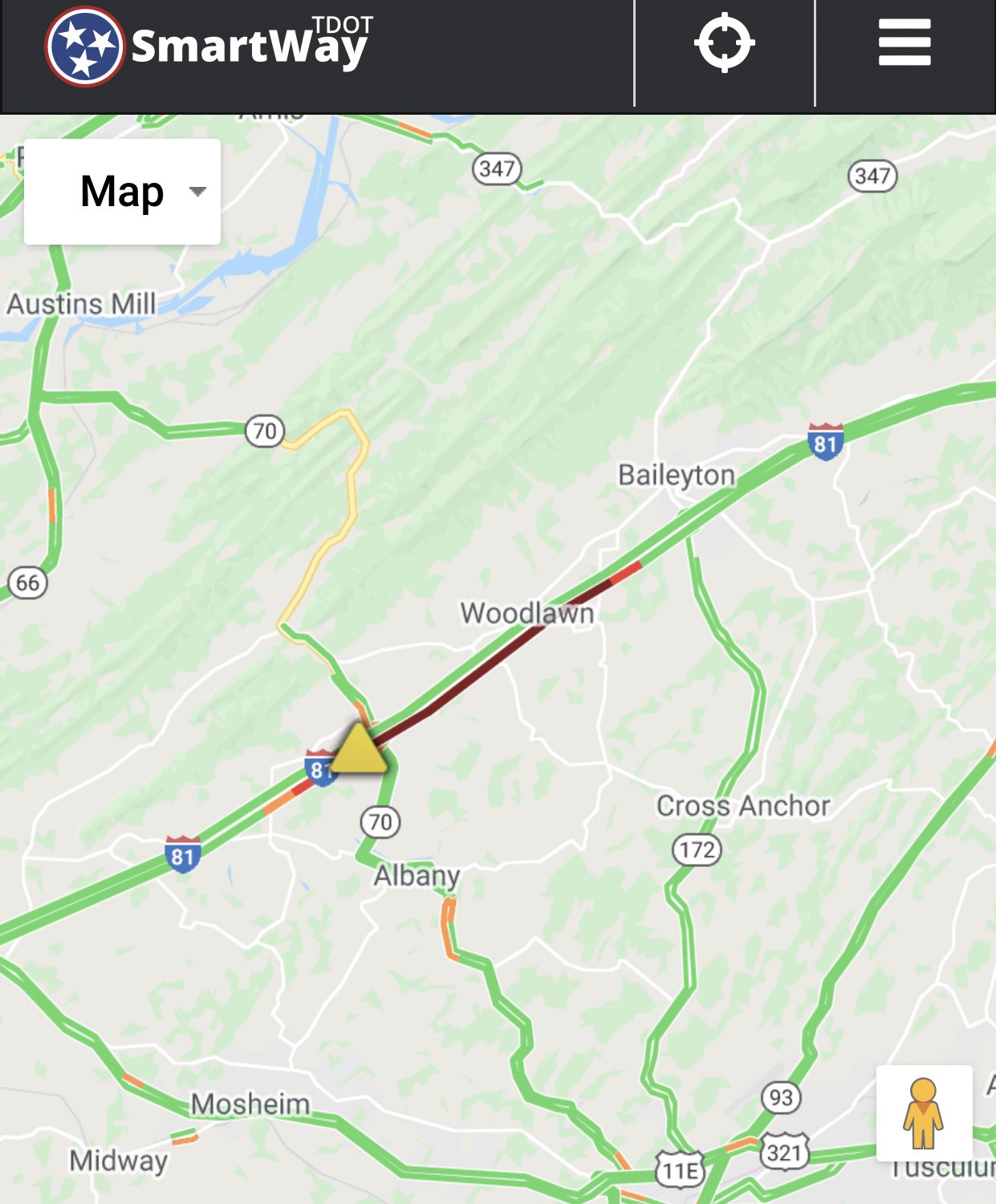 Mark Nagi on Twitter "I81 North is closed at MM 36 in Greene County due to a