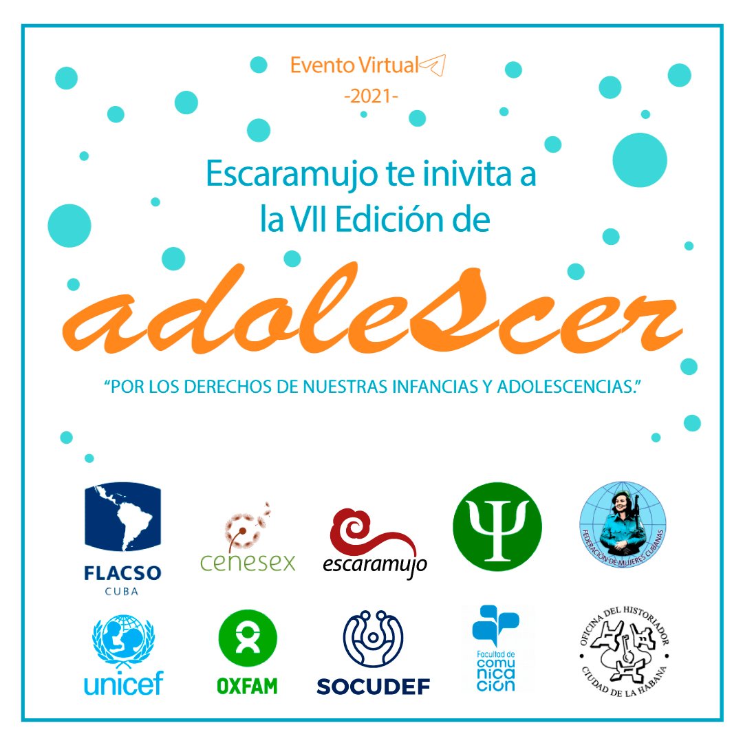 fcomUH's tweet photo. El Adolescer: evento académico comienza hoy. Hasta el 28 de mayo estarán sesionando paneles y foros para los inscritos 📝📢🗣️. La Feria de Experiencias estará abierta al público 🤩🤩. Pásate por allí 👉👉 https://t.co/NMdGjJPAhk 👈👈
#EventoAdolescer #Adolescer #FCOMenAdolescer https://t.co/Bq3gfbR06x