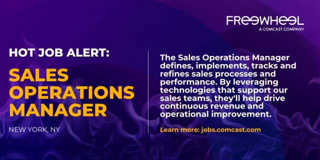BrittMoCo's tweet photo. Do you have experience in #salesoperations? If so, @FreeWheel has a great opportunity for you! https://t.co/KTZyXdQxt3 https://t.co/J9yjOHK6ES