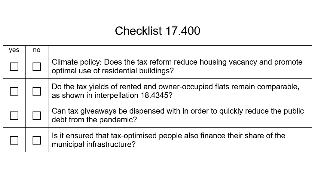 What do we expect from the tax reform of the imputed rental value?🏡

13 members of the Council of States will discuss the issue on 27 May 2021.
