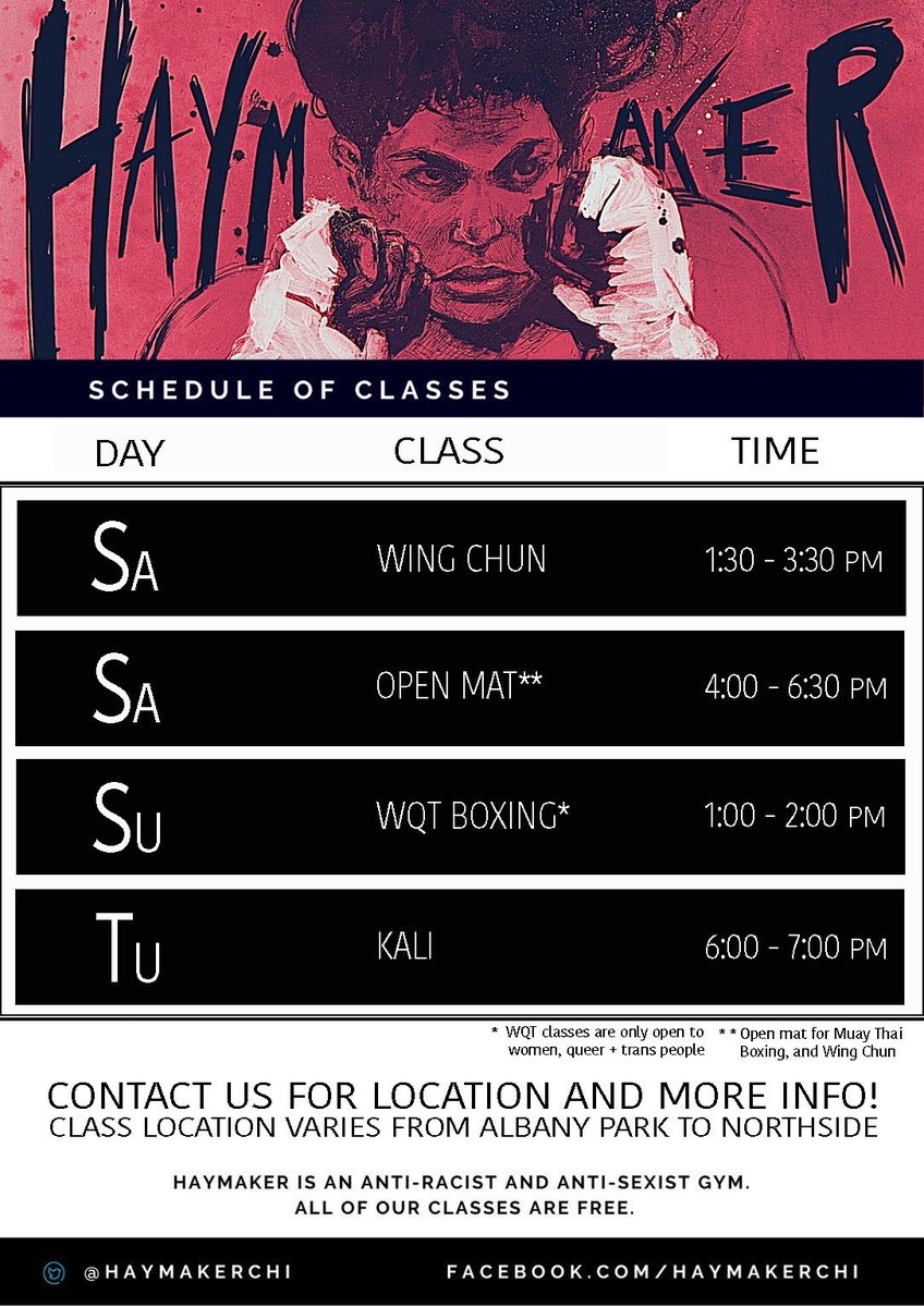 HaymakerChi's tweet image. Well, big news…we got open classes again! Just in time to get ya summer on. DM for deets…