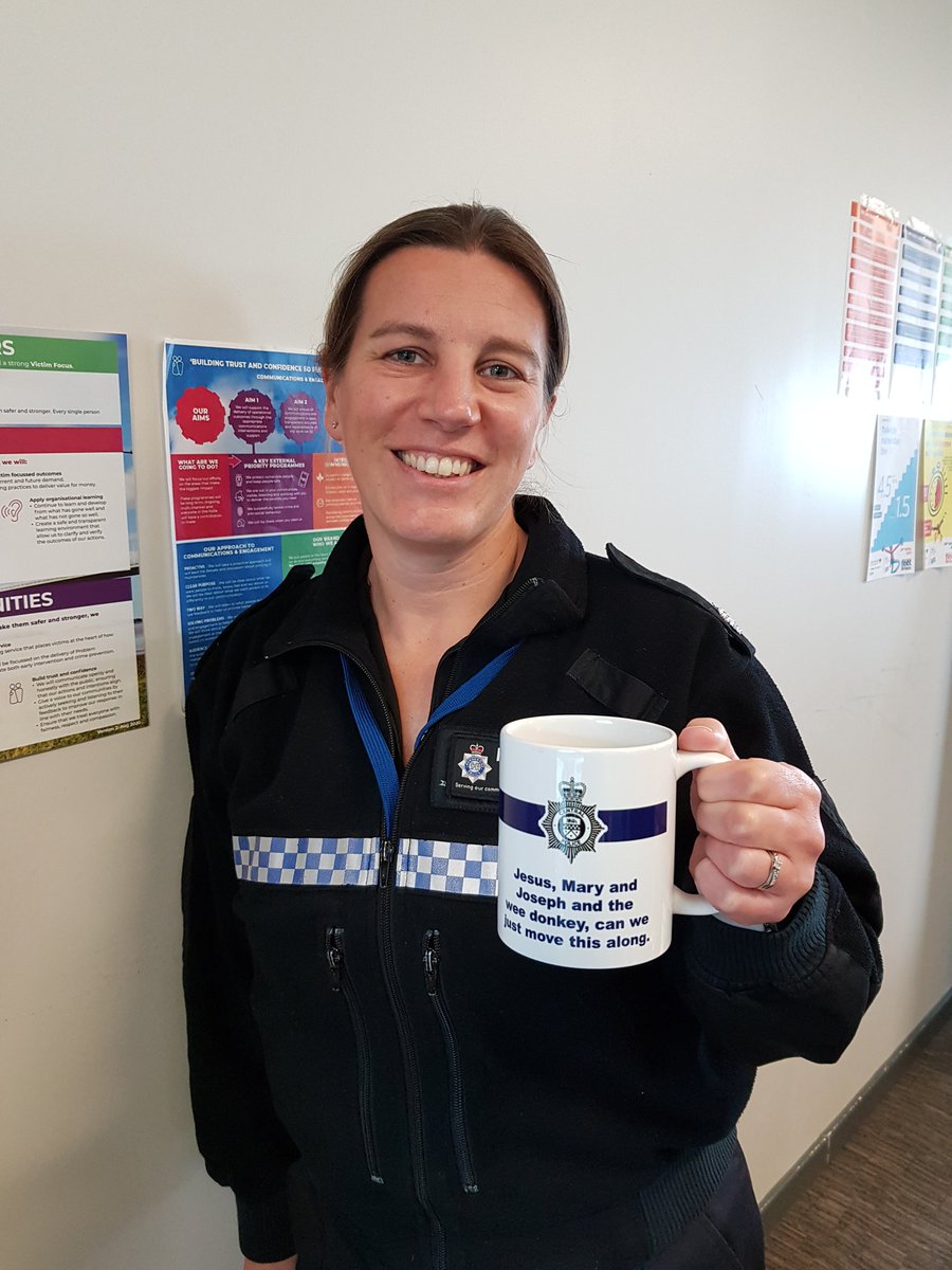 I wasn't sure what type of day it would be until this present from one of my Inspectors landed on my desk (&amp; yes she made a brew in it too)  #randomactofkindness #lineofduty #weedonkey #sokind #thankyou