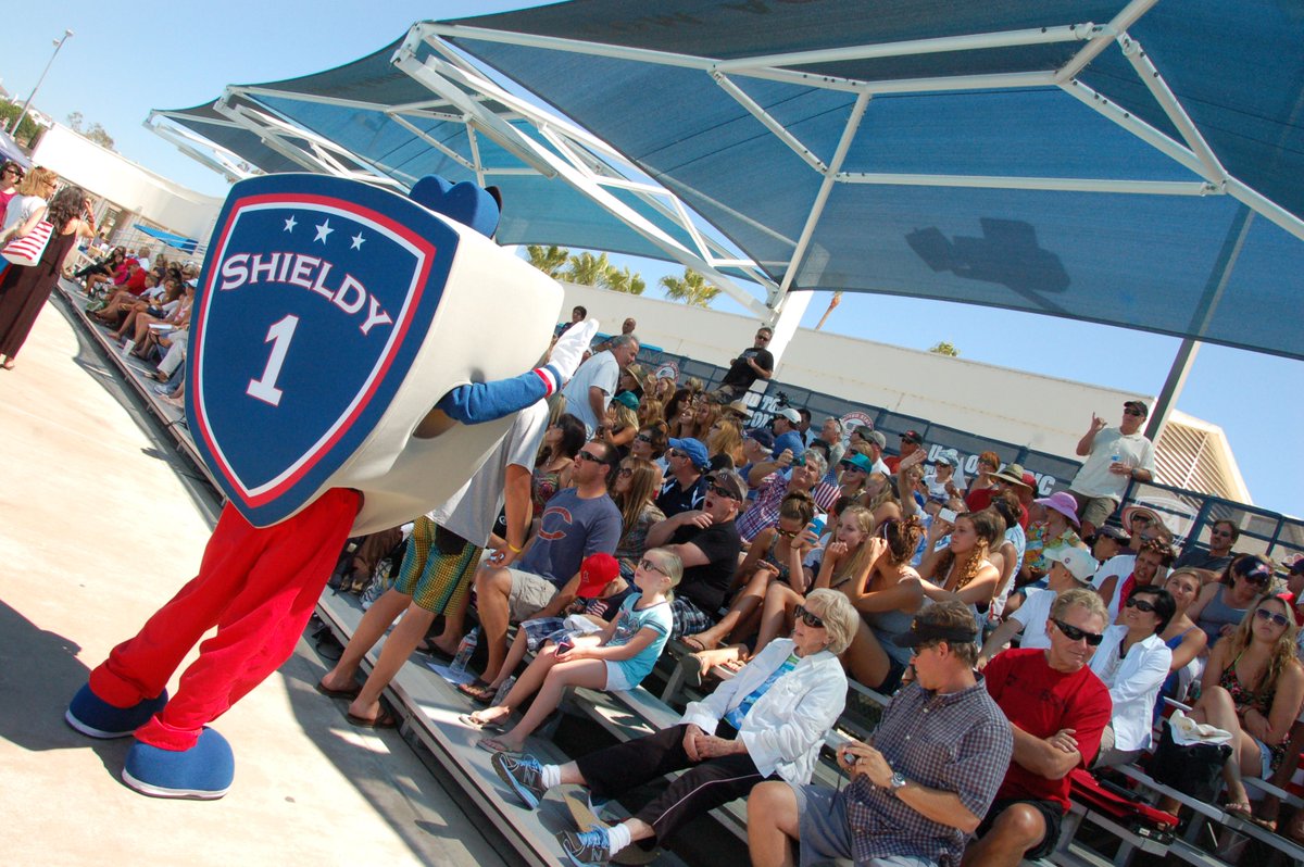 rodger's tweet photo. if you're thinking about phoning it in at work today, take some inspiration from the person whose job was to design a mascot for USA Water Polo and decided to just give the USA Water Polo logo some arms and legs and a face (it's named "Shieldy") https://t.co/Hv8HiqzvPv