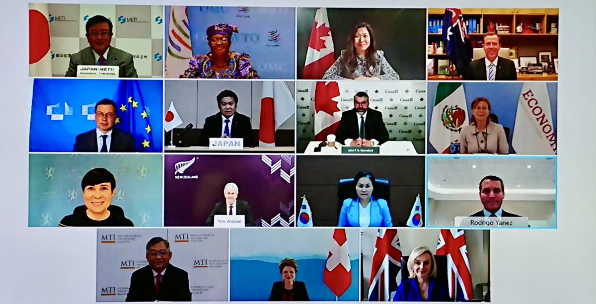 METI_JPN's tweet image. State Minister Nagasaka attended the #OttawaGroup Ministerial Virtual Meeting and discussed trade and health issues with other ministers towards #WTOreform: meti.go.jp/english/press/…