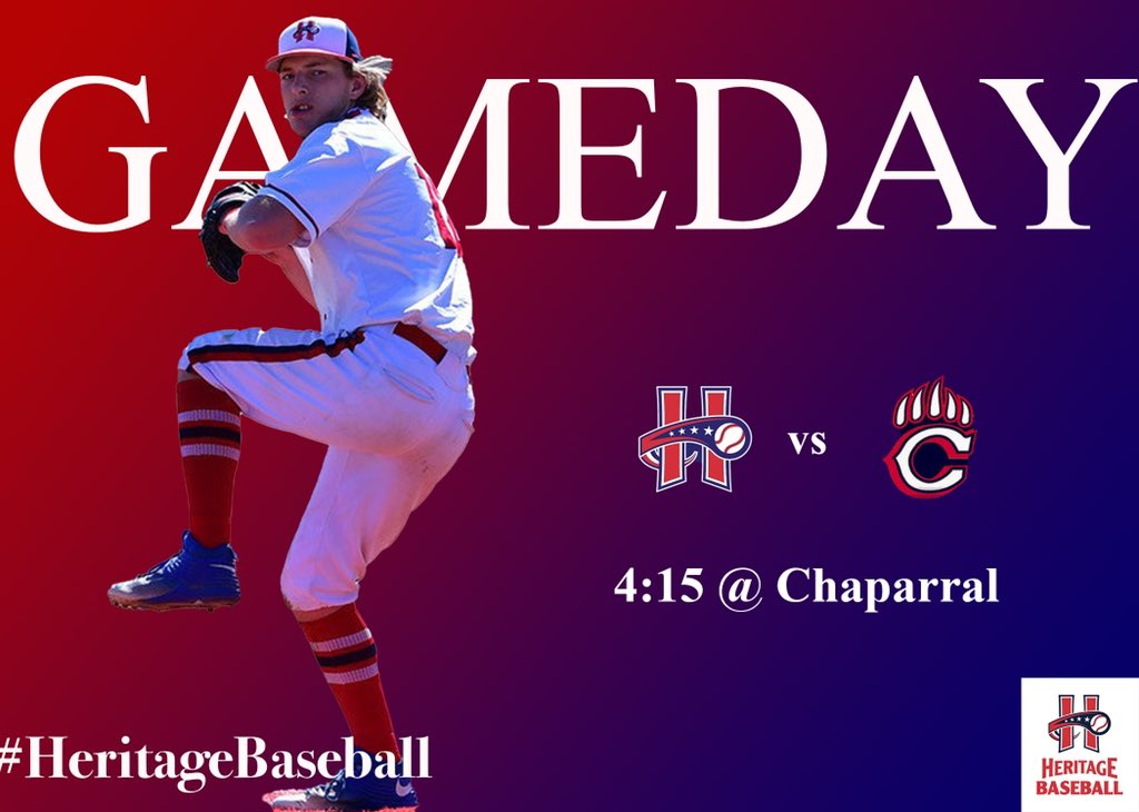 Heritage Baseball on Twitter "GameDay vs Chaparral at their place