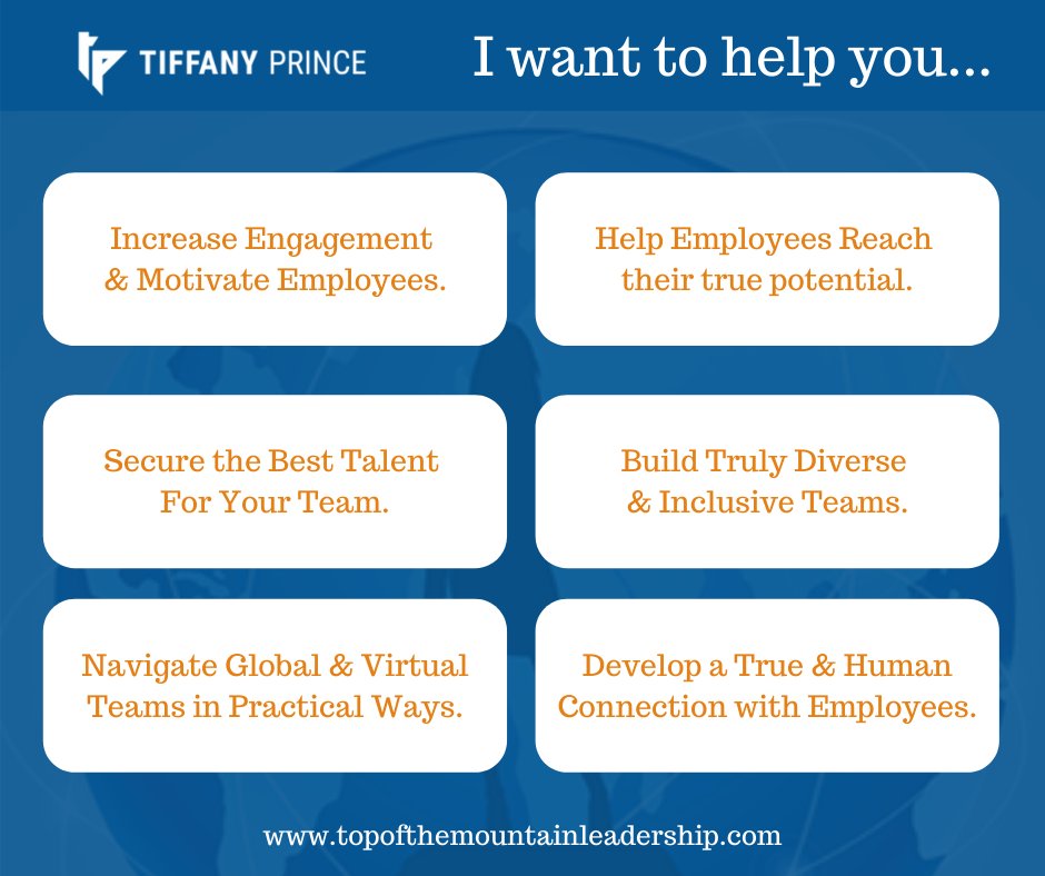 Global_Tiffany's tweet image. Stop struggling to engage &amp;amp; motivate your employees. Contact us today &amp;amp; start building the team you always dreamed about having!
topofthemountainleadership.com 

#TopoftheMountainLeadership #PrincePerformanceLLC #CEO #HumanResources #EmployeeDevelopment #Hiring #TalentEnhancement
