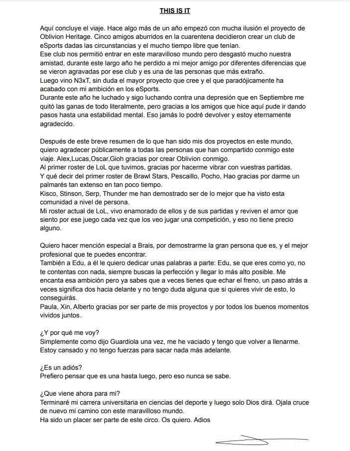 I'm Out. 
Que Dios os bendiga.
Gracias a todos los que me dejo sin mencionar.