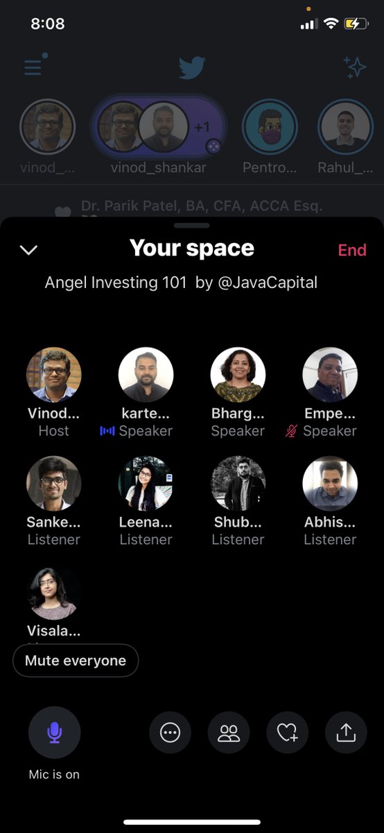 vinod_shankar's tweet photo. We are live now ! AMA on angel investing https://t.co/qcNamyv9i6