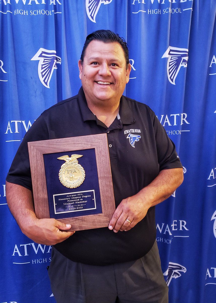 Thank you Atwater FFA for presenting me with the Honorary Chapter Degree last night's banquet! I am extremely proud to be a small part of the big story that is AHS Ag and its legacy of hard work and excellence! #AtwaterFFA <a href="/AtwaterFalcons/">Atwater High School</a>