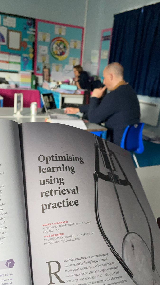 chizkent's tweet image. Warden House Journal Club has begun led by our new Research Champion Kelly. We are looking at the article from @CharteredColl Impact journal Optimising Learning Using Retrieval Practice.