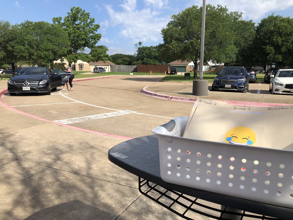 Remote student’s drive through awards ceremony! #noexcuses #teambce