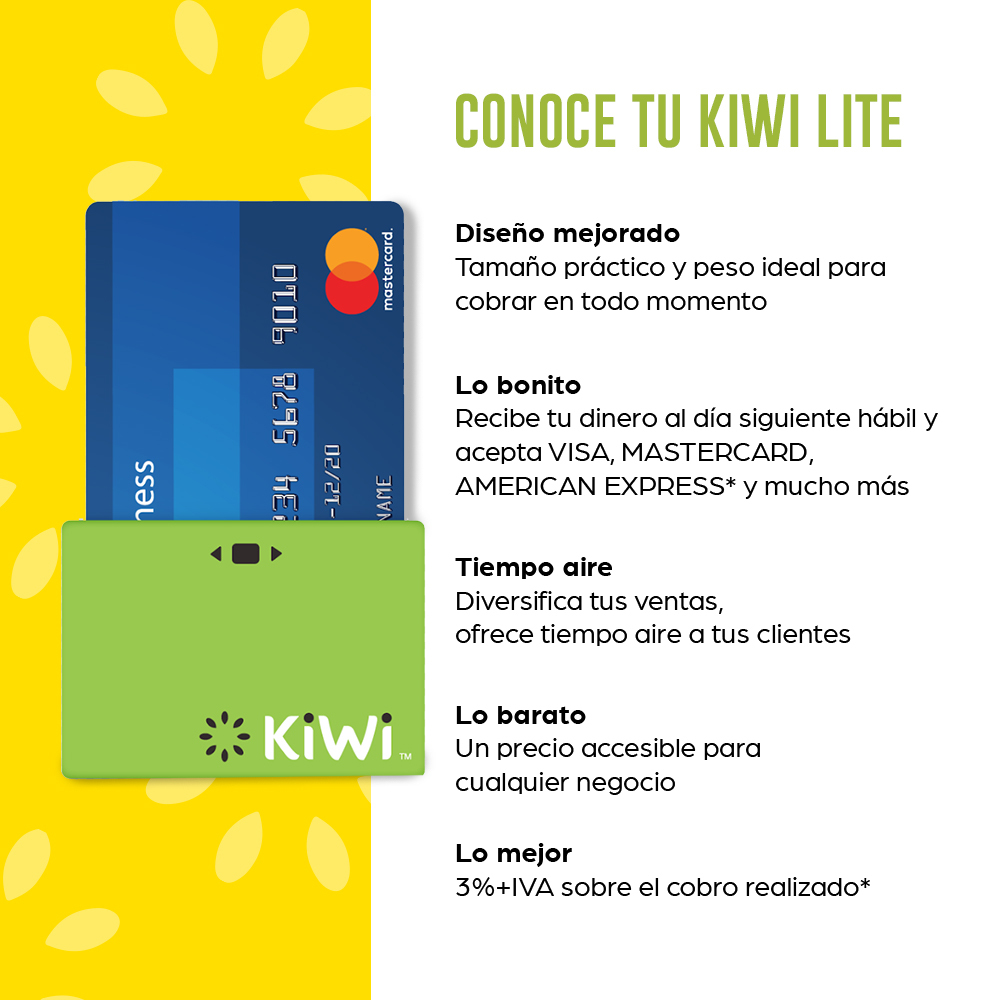 conKiWiMX's tweet photo. Ofrece un método de pago fácil y sencillo. #ConKiWi
Ofrece #KiWi en tu negocio y cobra con una comisión del 3%+IVA sobre el cobro realizado, incluso cobra a distancia. Aceptando tarjetas VISA, MASTERCARD &amp; AMERICAN EXPRESS

Visita: https://t.co/4AT2nZ6r1A https://t.co/4mTN4RkLoZ