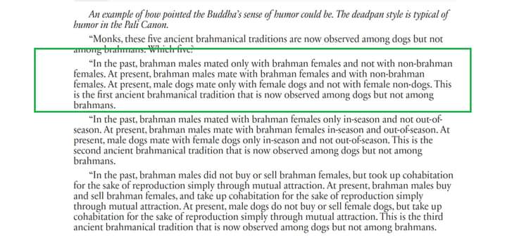 3. What is this Sutta about?It is about Buddha's stereotyping and generalisation about Brahmins.He begins by saying that Brahmins of his time mated with females of all backgrounds. He compares Brahmin sexual mating pattern with that of dogs.