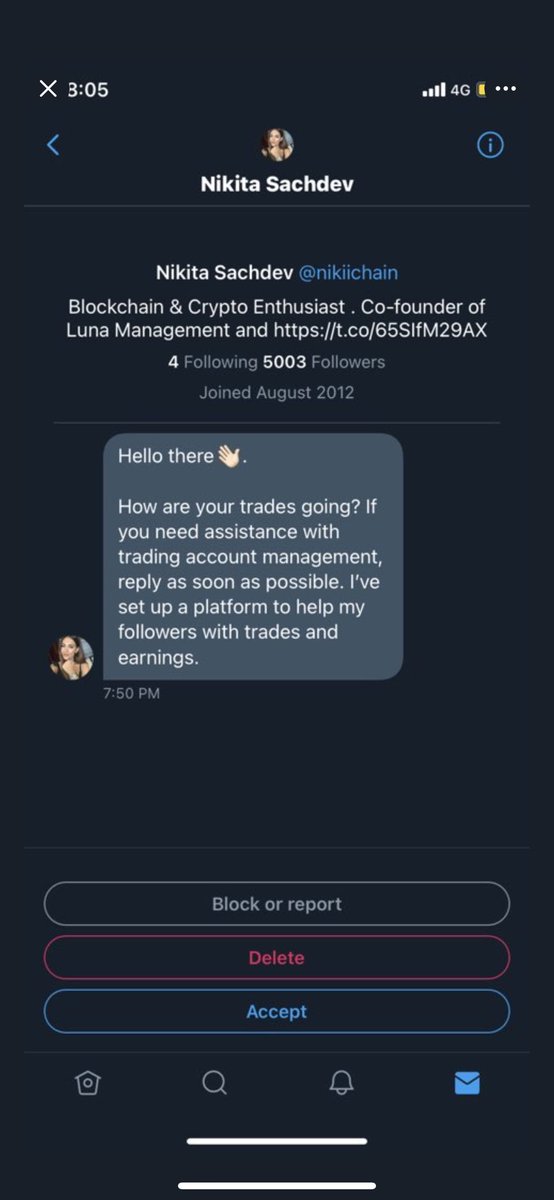 Please beware of scammers - report this account nikiichain