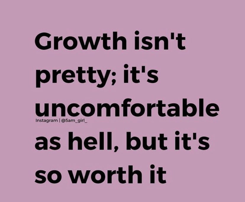 ConstructiveMi2's tweet photo. Going through each growth period is uncomfortable, awkward, and oftentimes it gets lonely. Keep going anyway ! 

#constructivemindsllc #mentalhealth #growth #uncomfortable #worth #goals #destiny https://t.co/84rWt6Dtc3