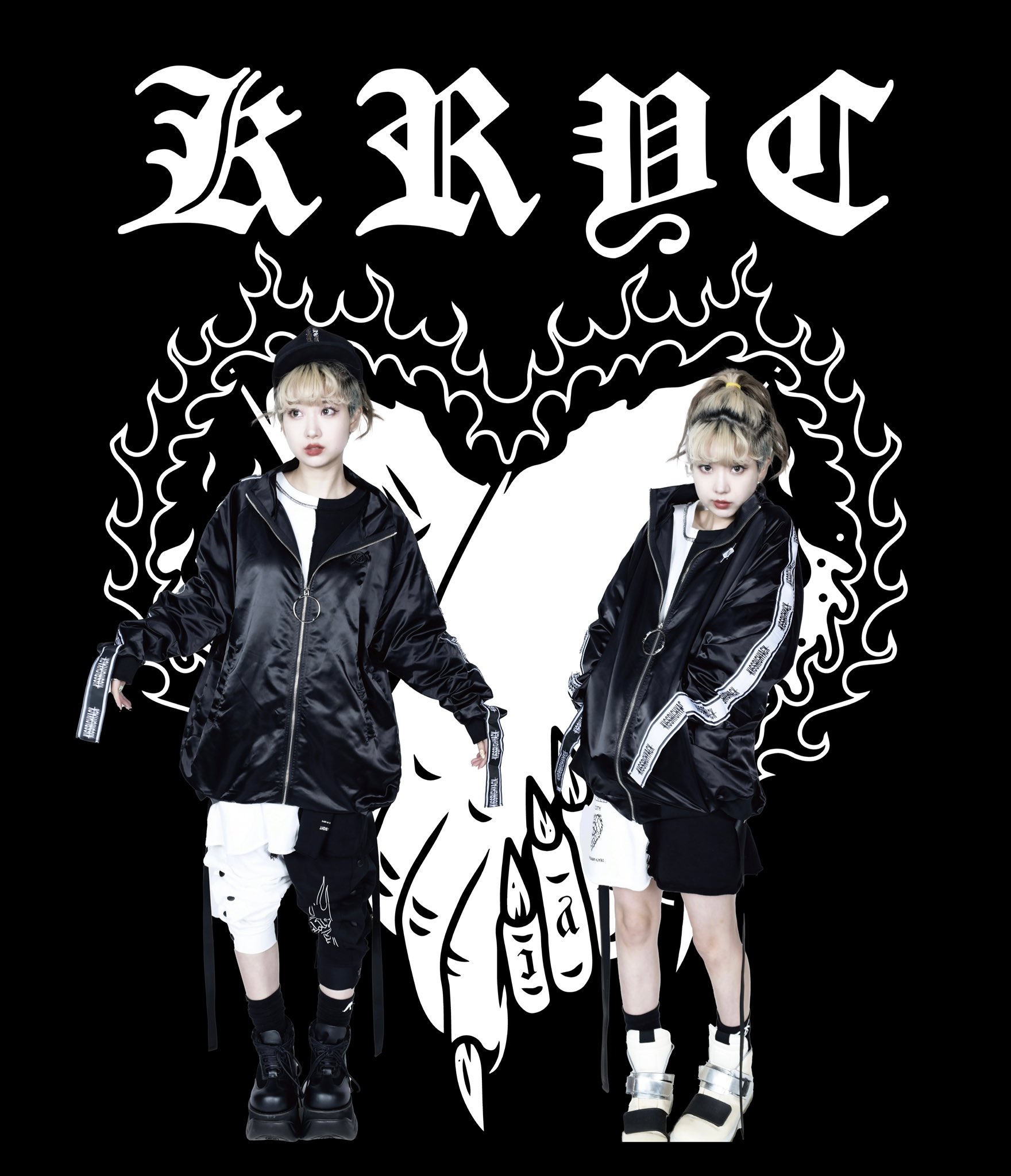 KRY clothing ロングロゴテープジャージ DISMAL2