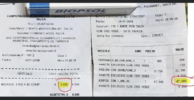 hjara's tweet photo. No entiendo porque se sorprenden de los precios de los medicamentos, año 2019, lo viví con remedios para mi vieja, el problema está en que las farmacias populares no tienen stock #MuchoGustoMG https://t.co/pxMC8Utc9O