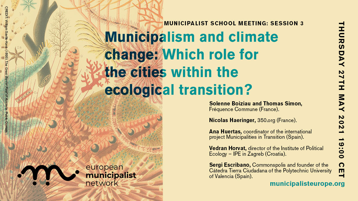 The climate crisis has increasingly significant repercussions at the local level, in urban and rural areas. Several municipalist experiences have addressed these issues and suggested innovative approaches to public policy. Do you want to know more?👉bit.ly/3oA7RoM
