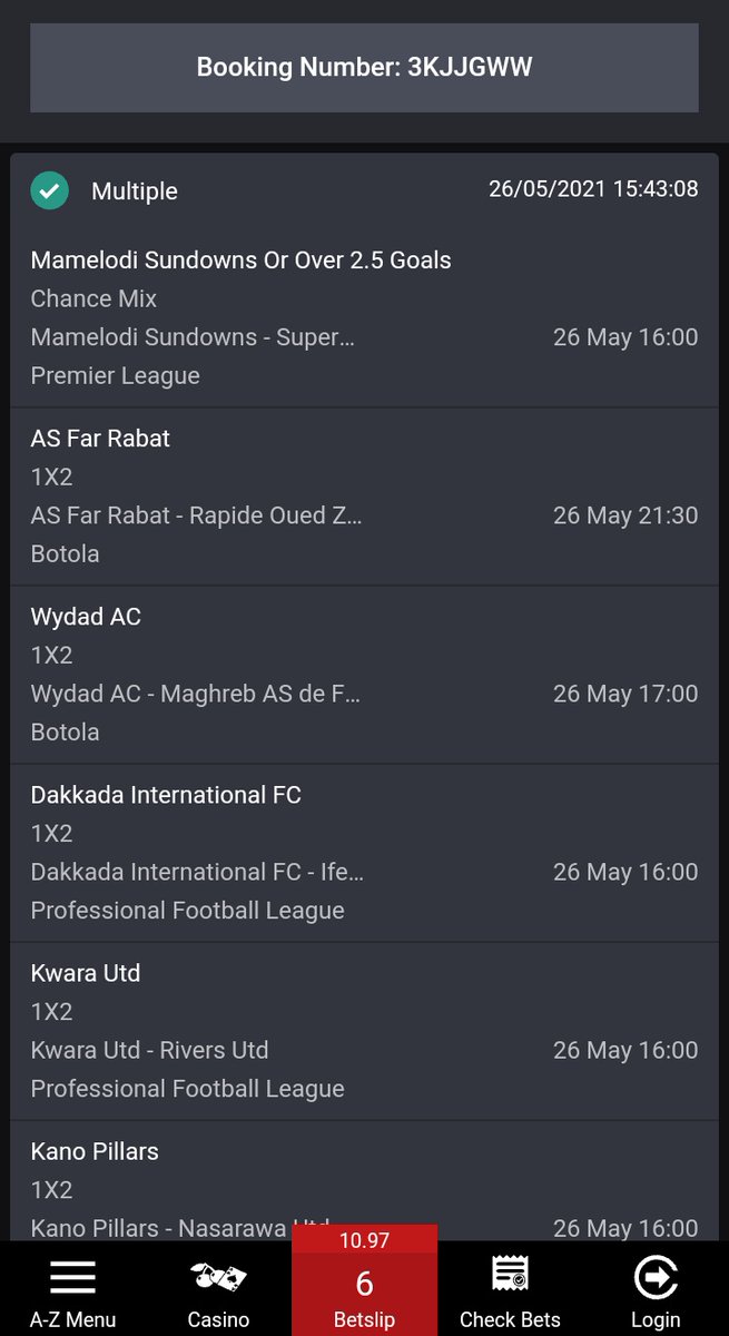pedronyeka's tweet photo. Midweek Delight:

3KJJGWW (Bet9ja)... starts at 4pm

@SportVisionNG @Welshmula @BETMULA @Dan81122407 https://t.co/mKKtlX6I54