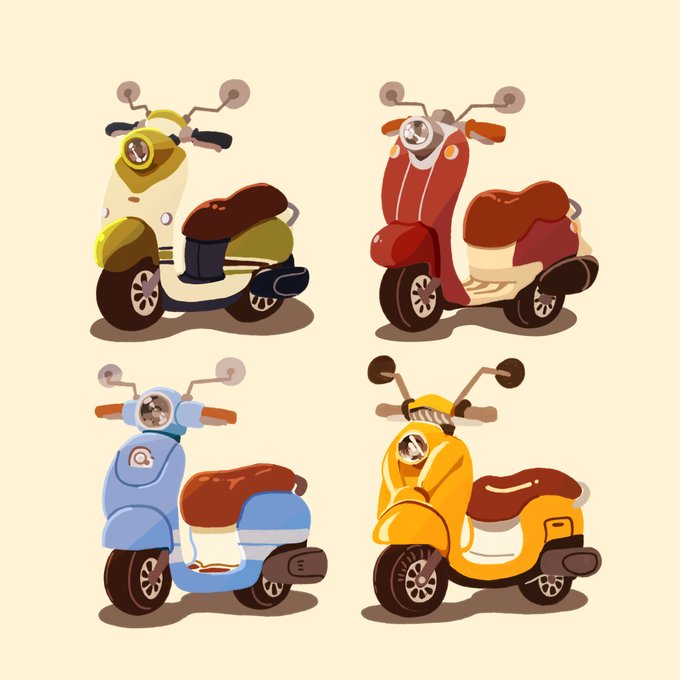 原付バイクのtwitterイラスト検索結果