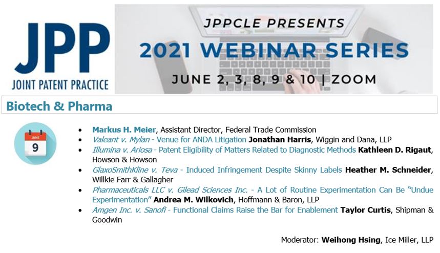 jppcle's tweet photo. Featured Speaker: Markus H. Meier,  Assistant Director, 
​Federal Trade Commission. RSVP for the June 9th Webinar: https://t.co/UUveXkb81Y https://t.co/MqNigMRd60
