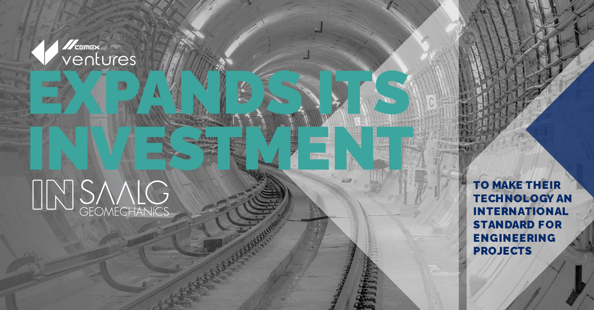 Cemex Ventures (@cemexventures) on Twitter photo 🔴 Announcement: Proud to expand our investment in <a href="/saalgGeomech/">Saalg Geomechanics</a>, leaders in geotechnical data! From economic savings to less CO2 emissions, we look forward to seeing their technology become the industry standard for engineering projects.
More details 👉 bit.ly/3uq4nql 🔴 Announcement: Proud to expand our investment in <a href="/saalgGeomech/">Saalg Geomechanics</a>, leaders in geotechnical data! From economic savings to less CO2 emissions, we look forward to seeing their technology become the industry standard for engineering projects.
More details 👉 bit.ly/3uq4nql