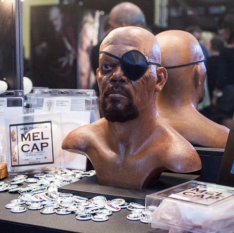 At the #MELProducts booth at #Monsterpalooza 2014, check out this #SamuelLJackson as #NickFury display bust!⁣
⁣
Get early reveals for our next show by joining our free mailing list!⁣
Click here ➨ bit.ly/2wMqOyj
