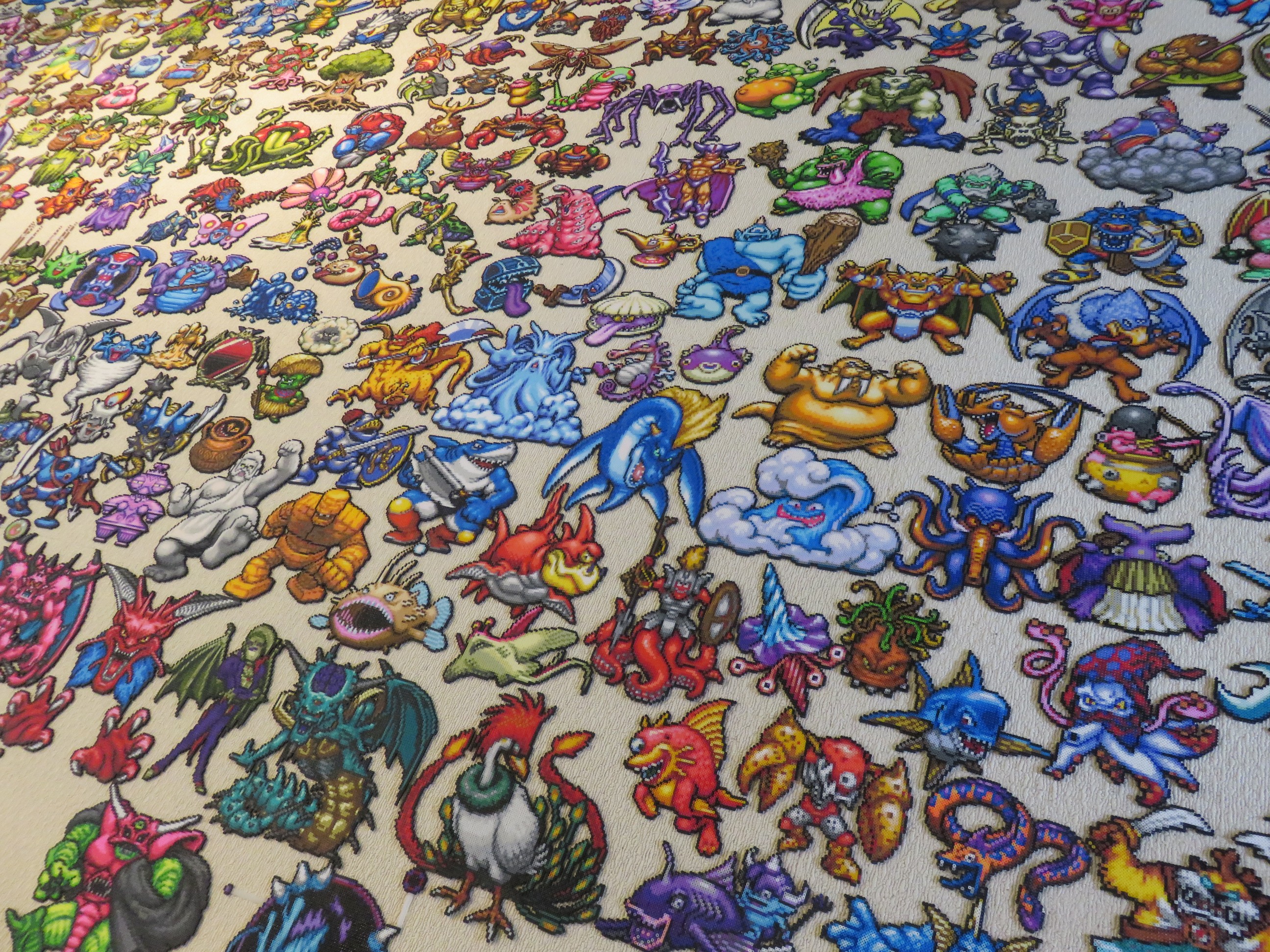 あせろら ドラクエモンスターズ1 2星降りの勇者と牧場の仲間たち より全モンスターをアイロンビーズで制作しました 制作期間 19 6 18 21 3 23 使用色数 158色 使用ビーズ数 約800 000 系統別 その他は リプで ドラクエ ドラクエの日