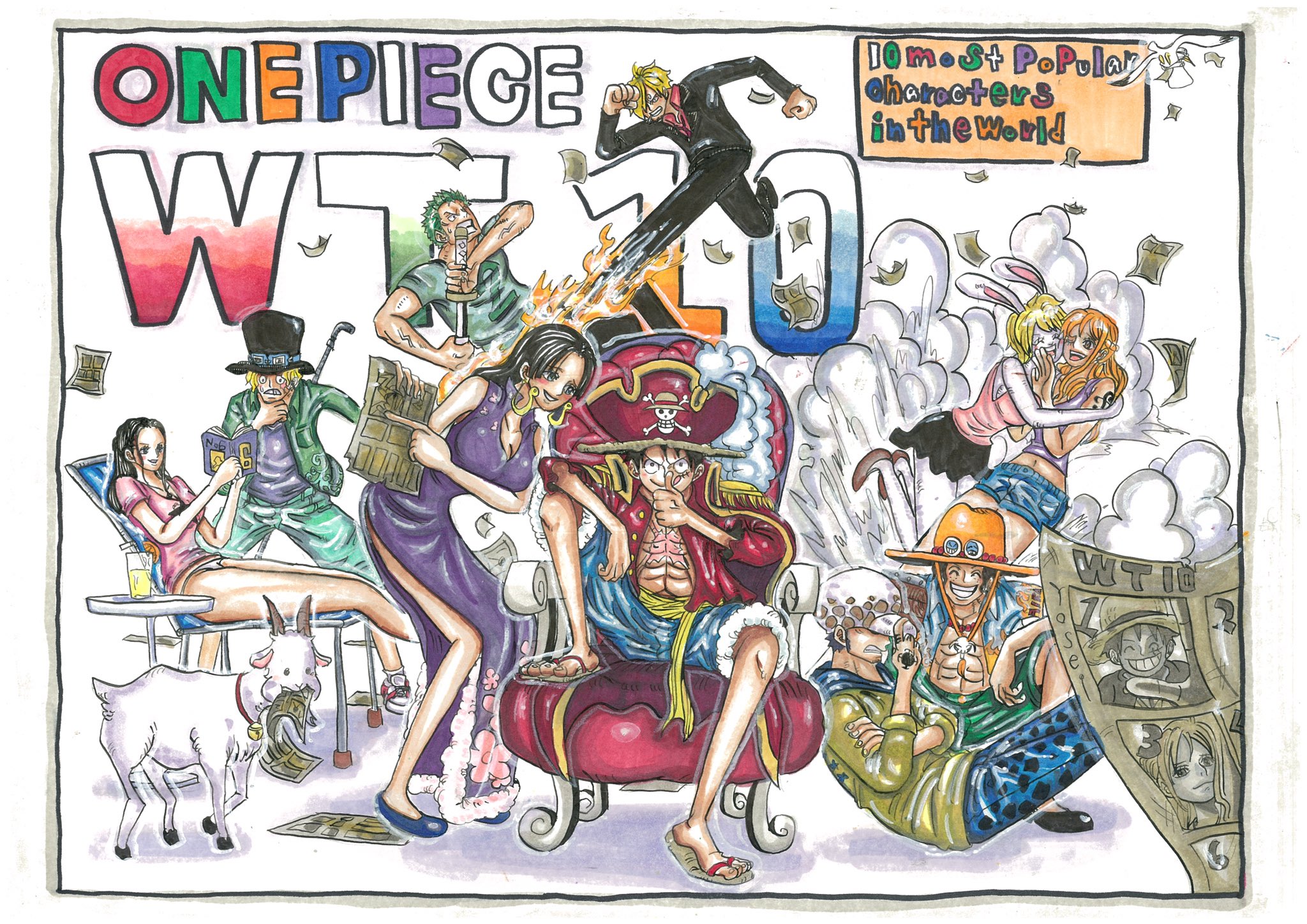 ようせい Yosei Onepiece世界人気投票top10人 遅いけどみんなおめでとう やっぱり1位は俺だな Onepiece ワンピース ルフィ Wt100 T Co M1yafjuuws Twitter