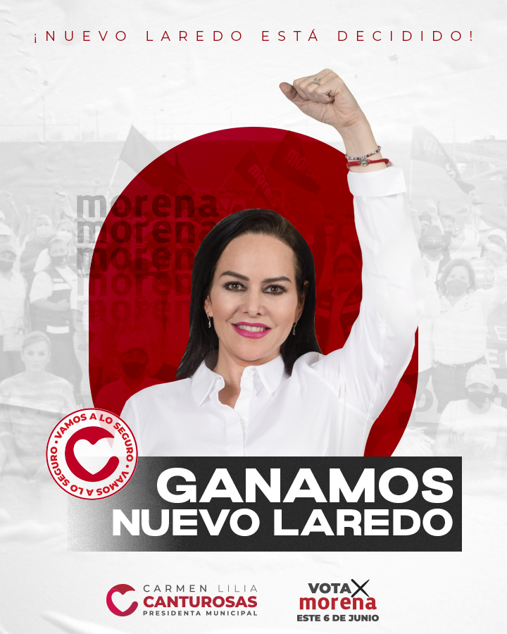 Carmenliliacrv's tweet photo. ¡Ánimo familia! Este movimiento ya nada lo detiene, con tu voto este 6 de junio ¡Ganamos #NuevoLaredo! #VotaNuevoLaredo https://t.co/8NbljYGyMS