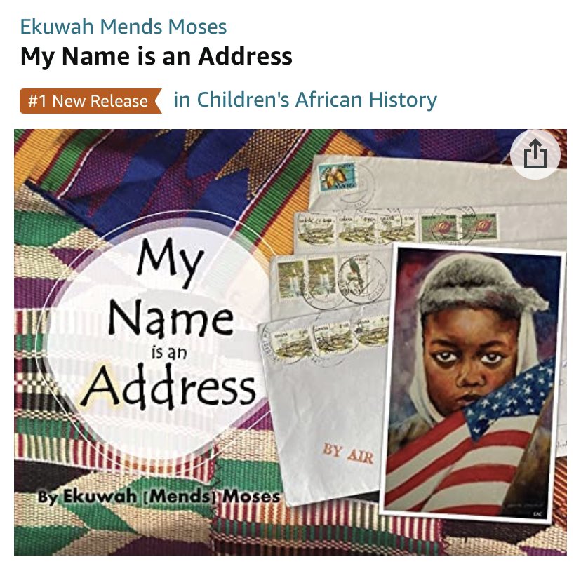 🏆#1 New Release in Children’s African History 

Pre-ordering of #MyNameIsAnAddress is available! 
bit.ly/MyNameIsAnAddr…

🥰 Thank you to <a href="/EdumatchBooks/">EduMatch Publishing</a> and everyone who has made my family’s dream possible!  #EduMatch